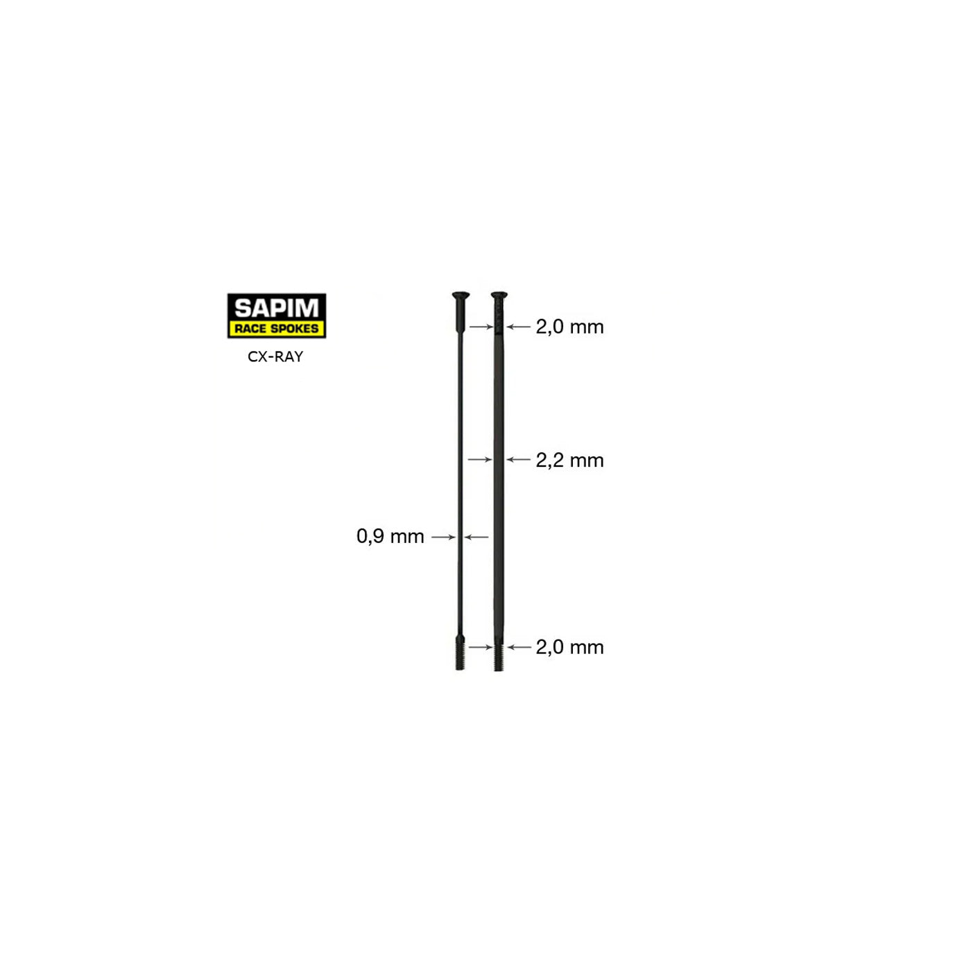 SAPIM CX-RAY BLK, SP, 298 MM